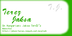 terez jaksa business card